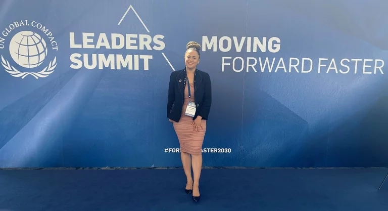 Sharon Kekana at the UN Leaders Summit